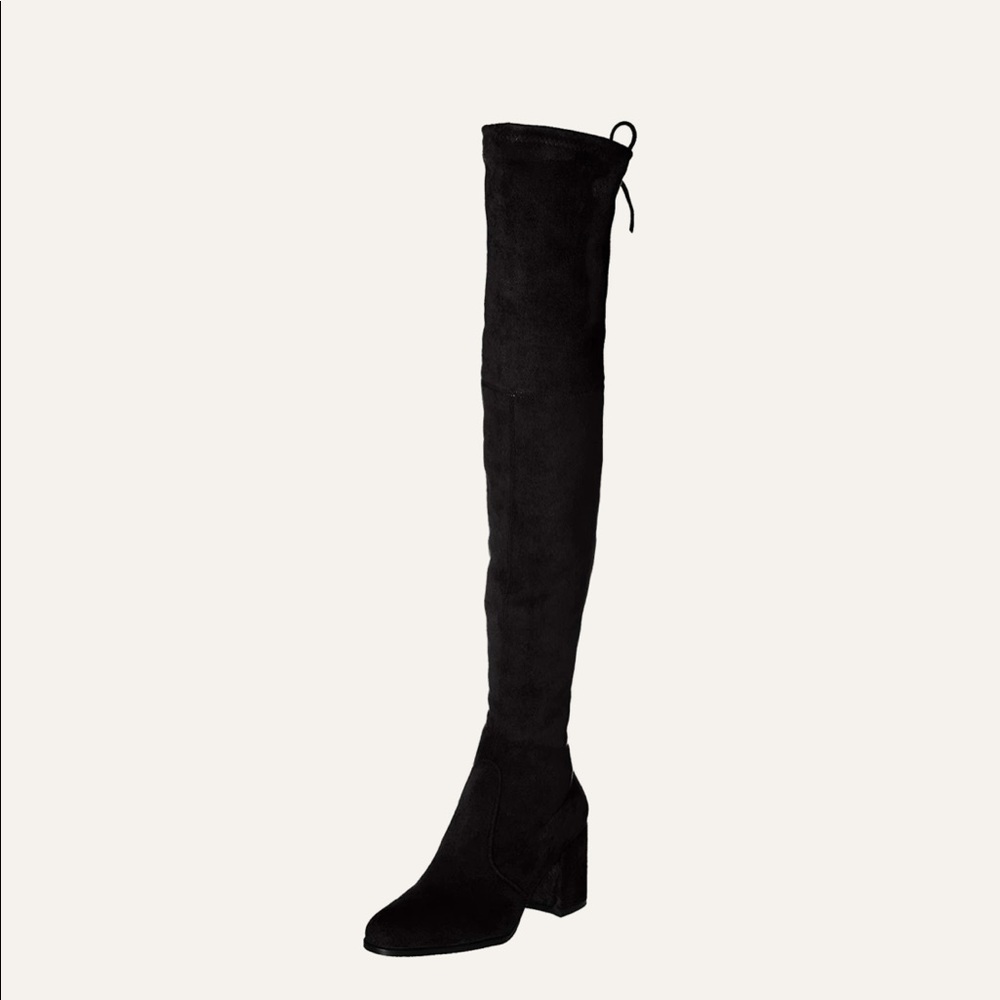Black Over The Knee Boots - Kaitlyn Pan